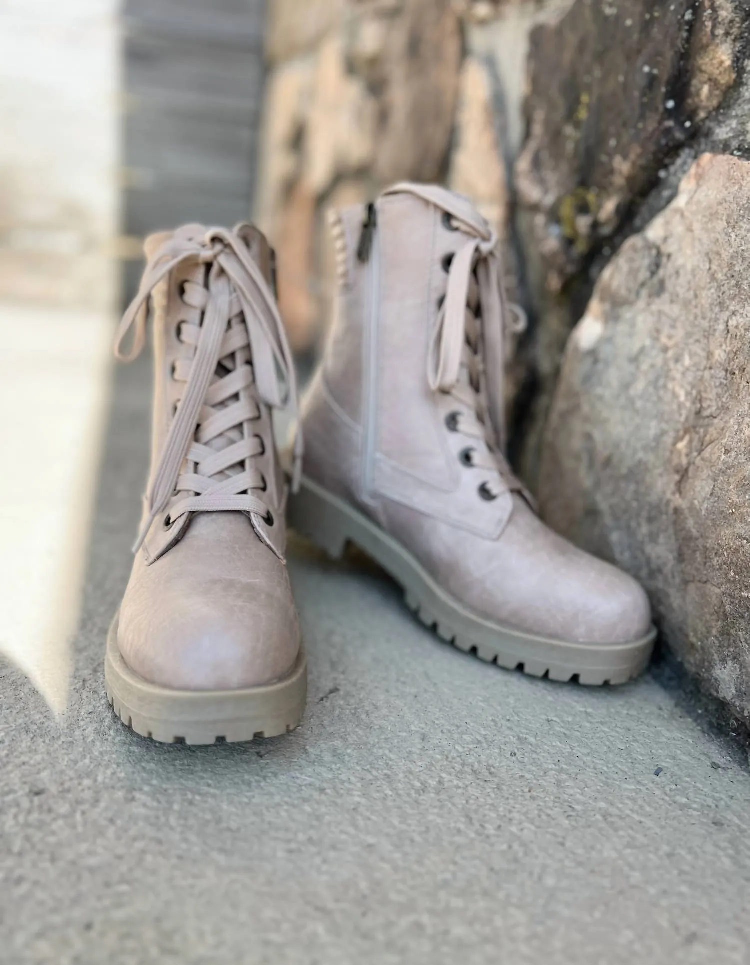 Athena Beach Waves Recycled Boot In Almond
