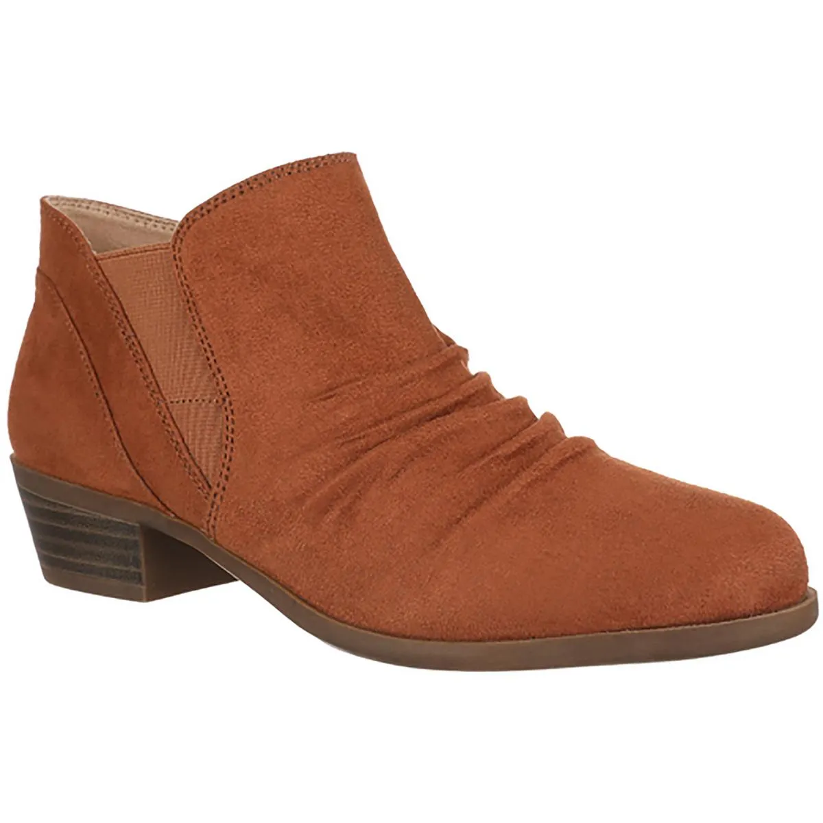 Aurora Womens Memory Foam Block Heel Ankle Boots