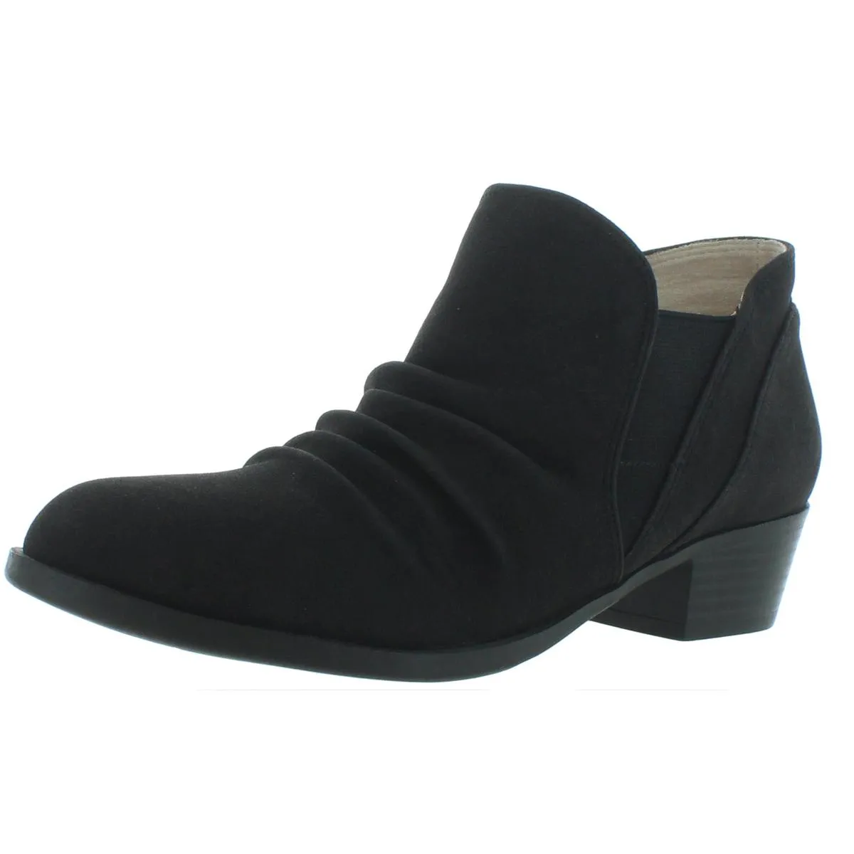 Aurora Womens Memory Foam Block Heel Ankle Boots