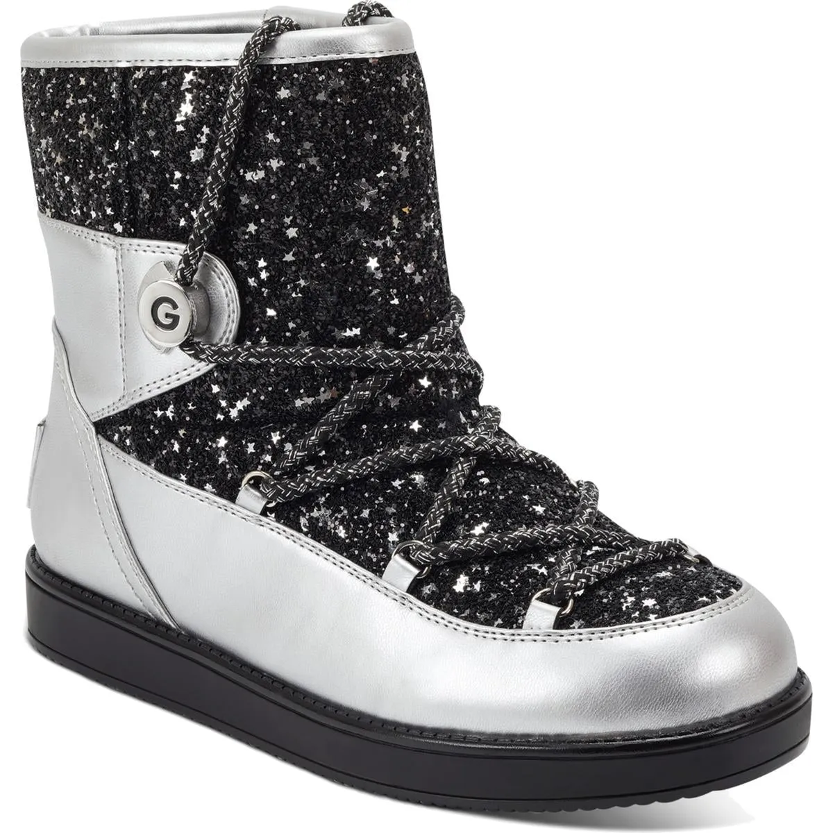 Aylan Womens Glitter Fashion Ankle Boots