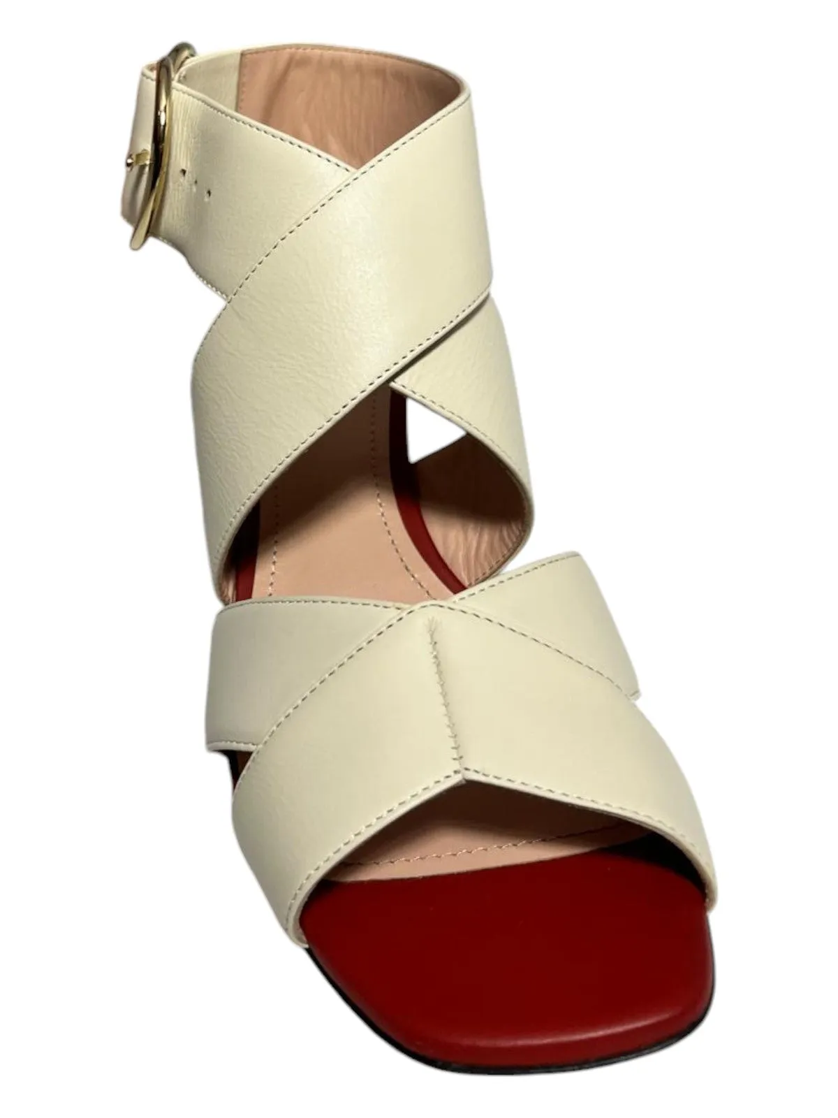 Bally Haylie 6225823 Ladies Bone Plain Leather Sandals