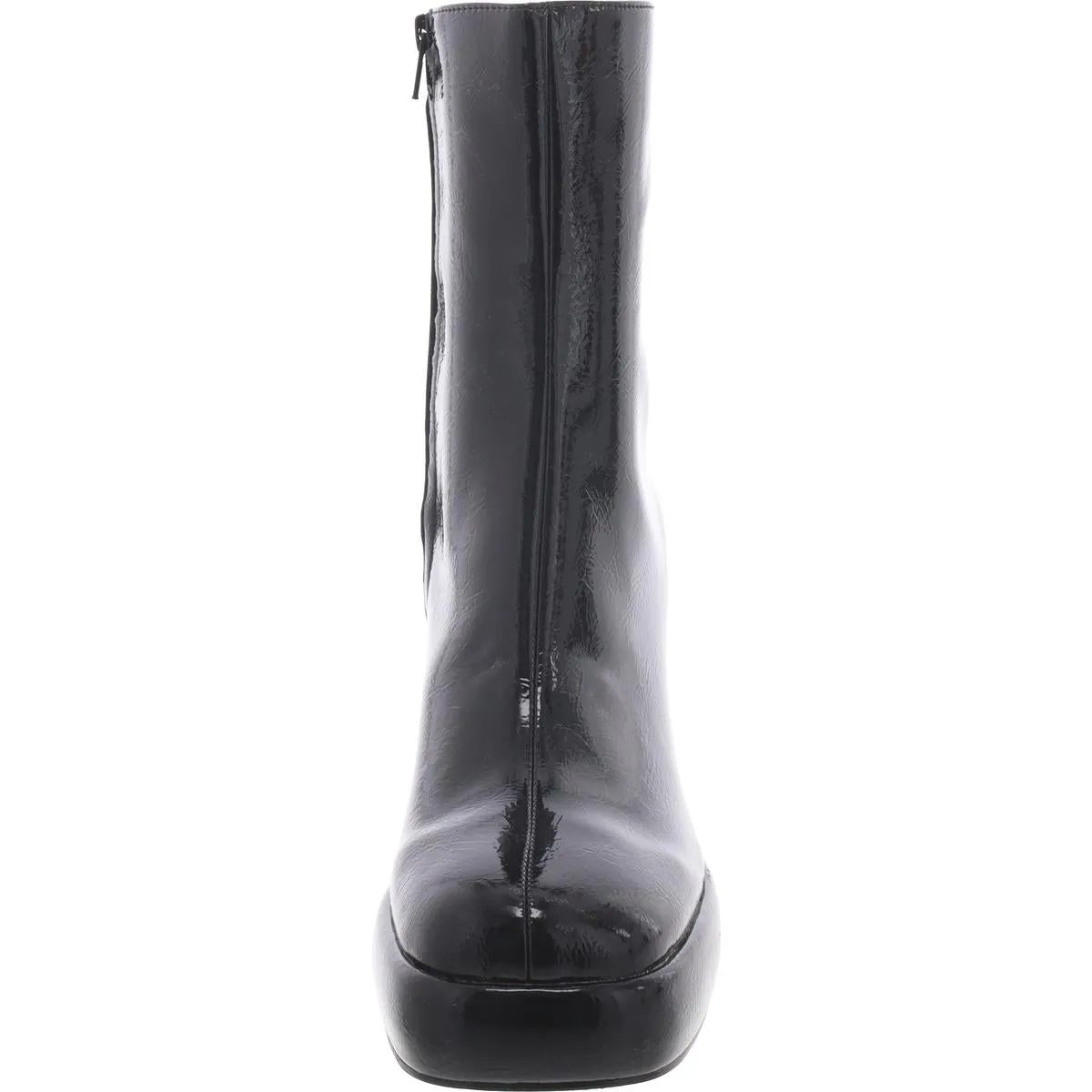 Banish Womens Patent Round Toe Booties