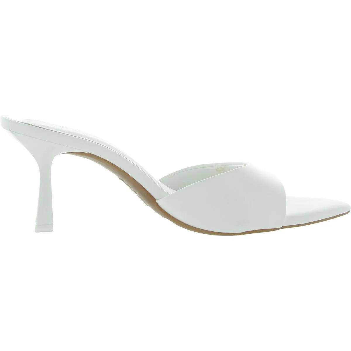 Basaaria Womens Mixed Media Pointed Toe Heels