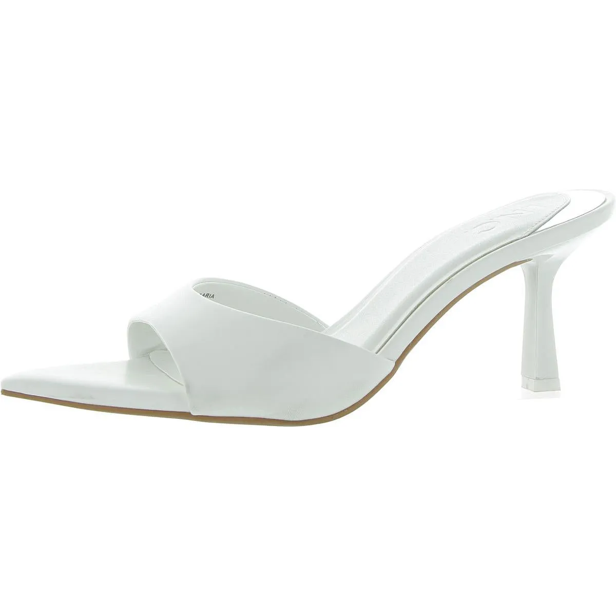 Basaaria Womens Mixed Media Pointed Toe Heels