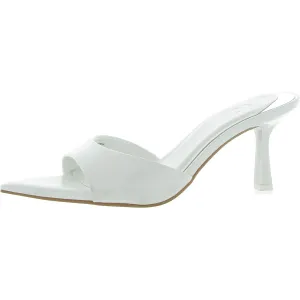 Basaaria Womens Mixed Media Pointed Toe Heels