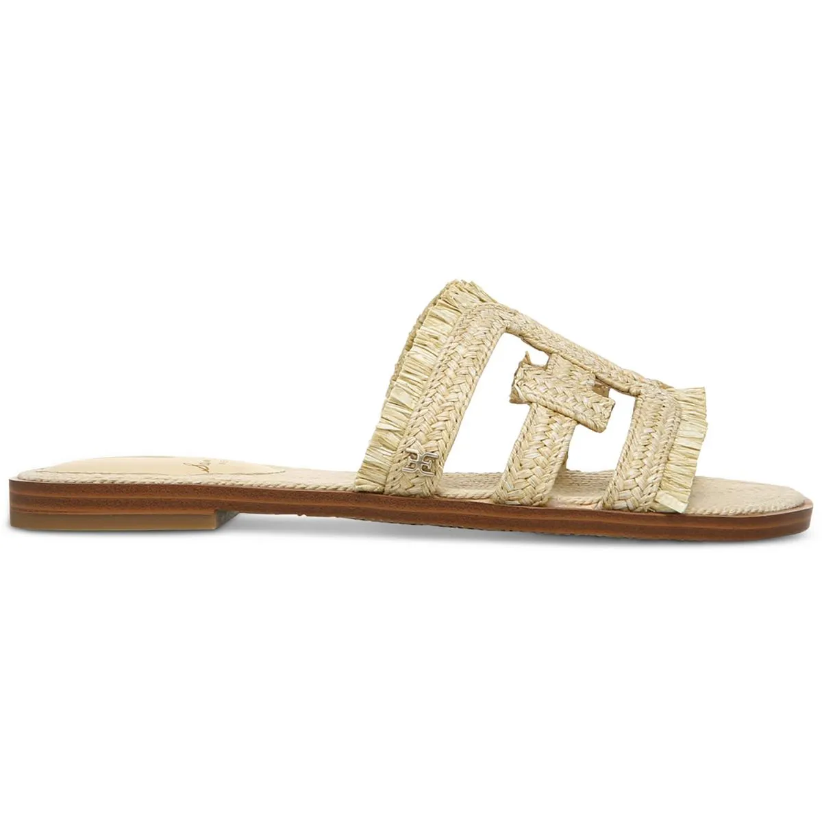 Bay Womens Square Toe Flat Slide Sandals