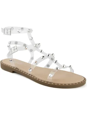 Bayridge Womens Studded Man Made Strappy Sandals