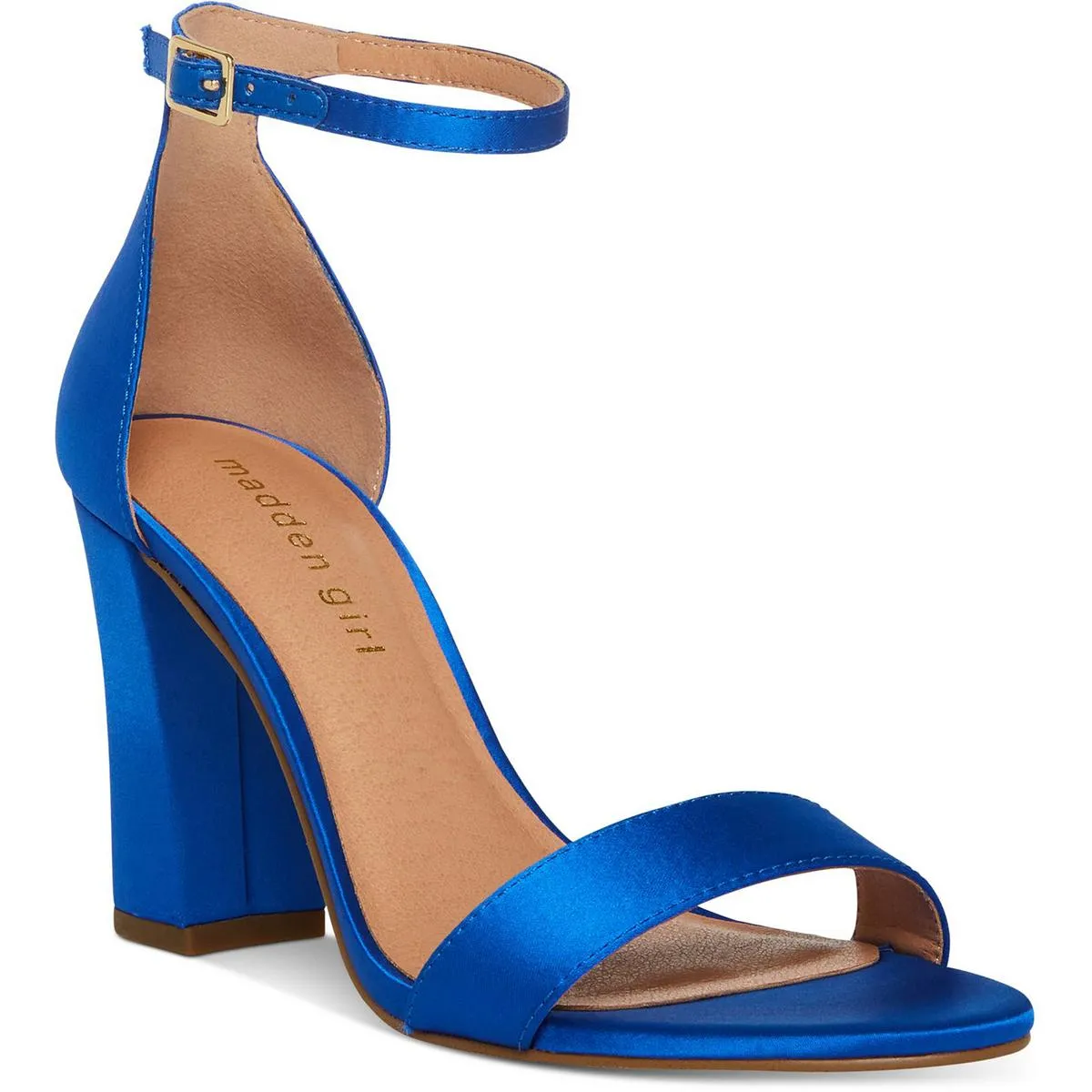 Beella Womens Buckle Chunky Dress Sandals