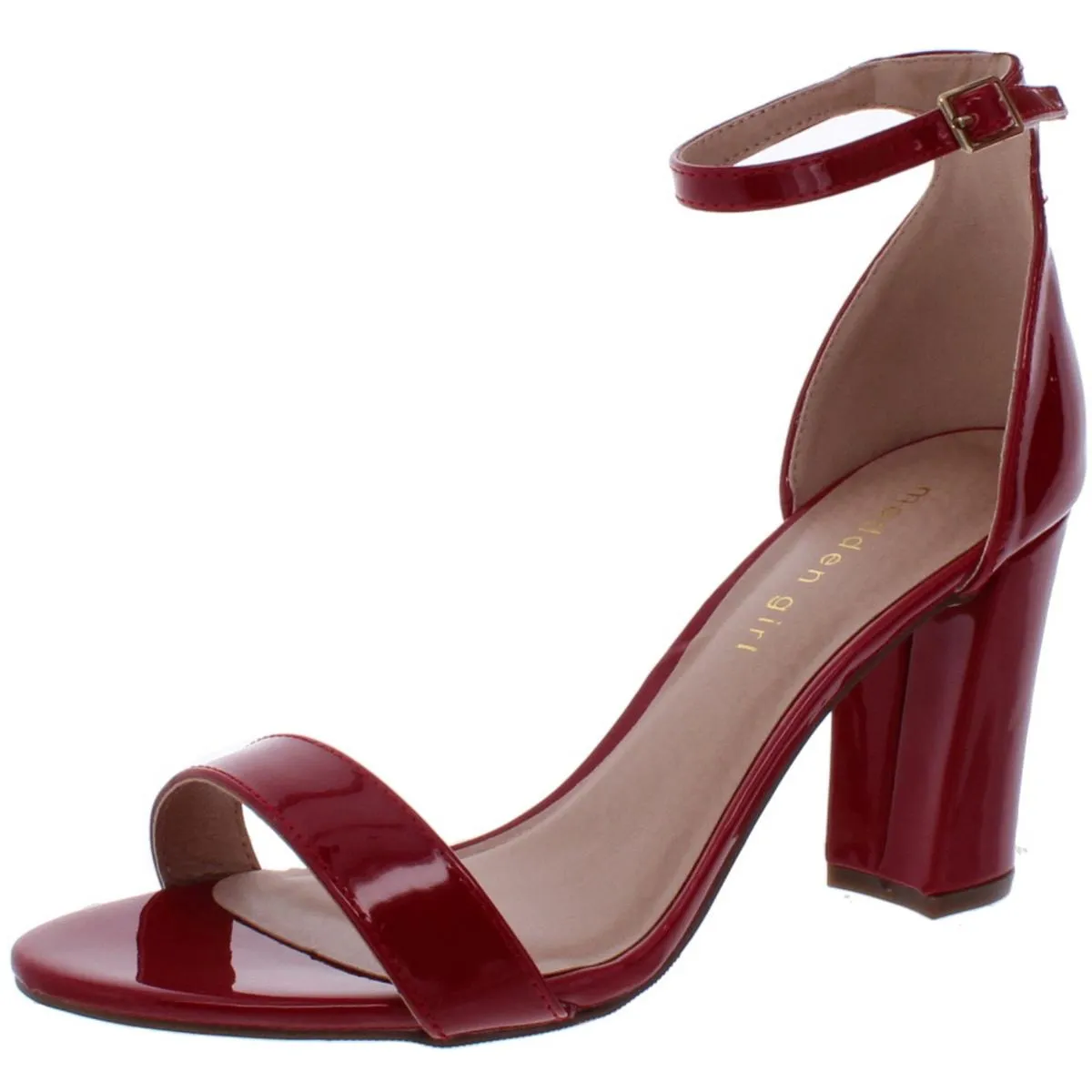 Beella Womens Buckle Chunky Dress Sandals