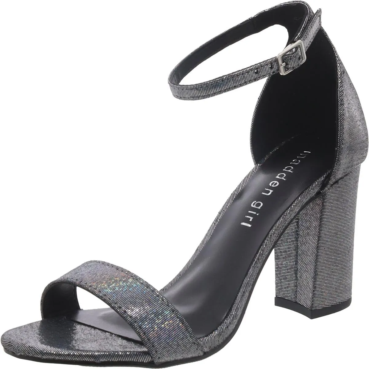 Beella Womens Buckle Chunky Dress Sandals
