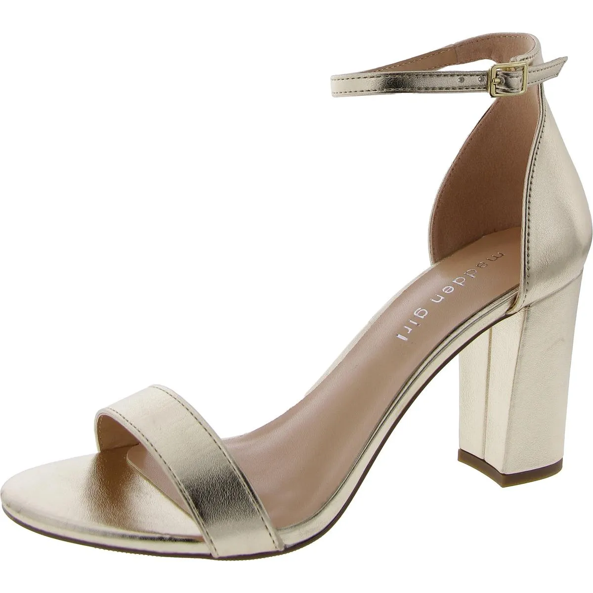 Beella Womens Buckle Chunky Dress Sandals