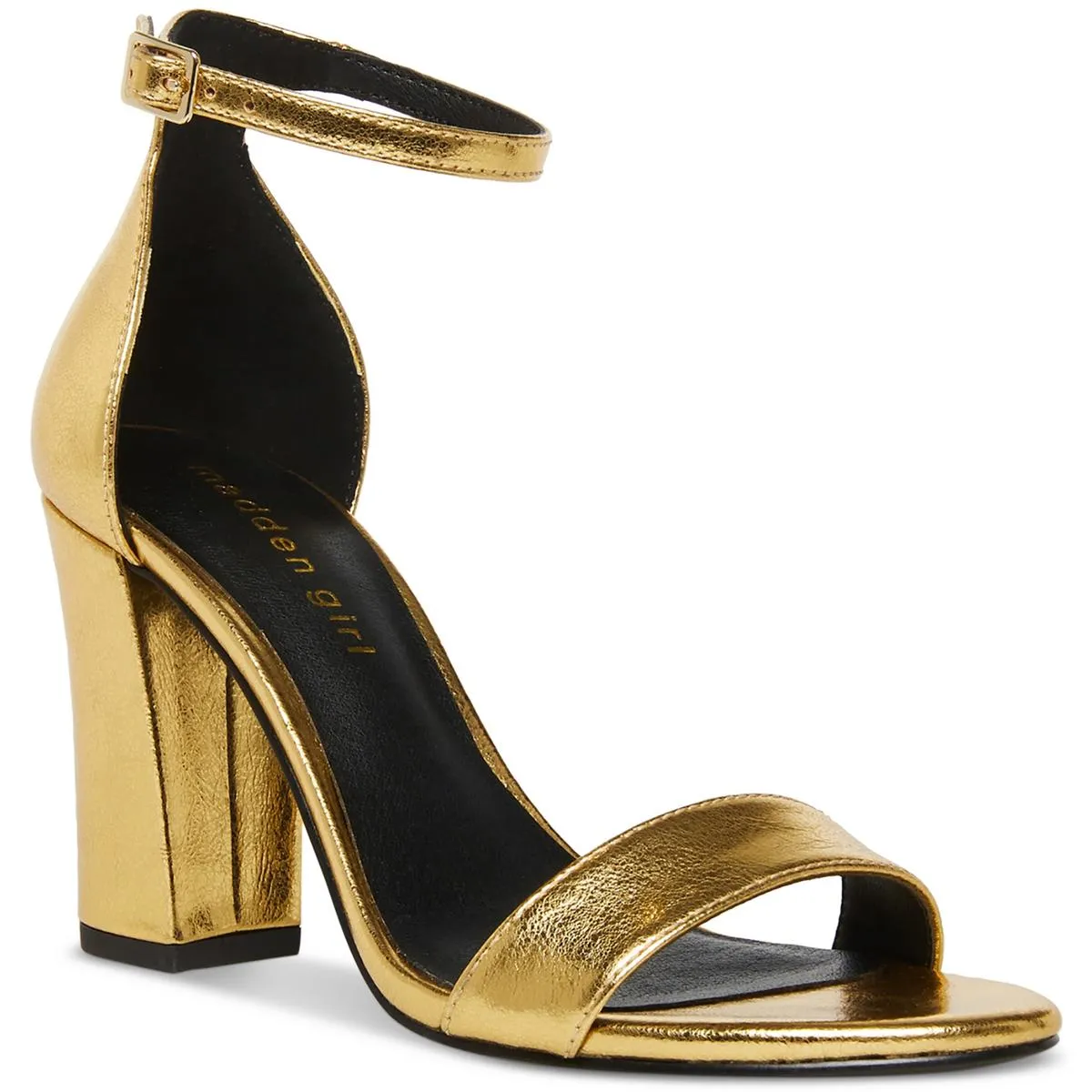 Beella Womens Buckle Chunky Dress Sandals