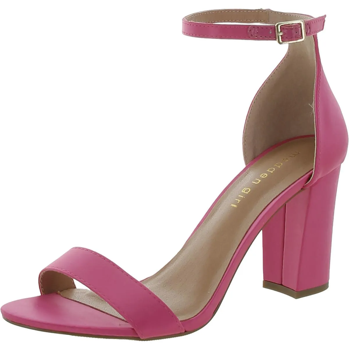Beella Womens Buckle Chunky Dress Sandals