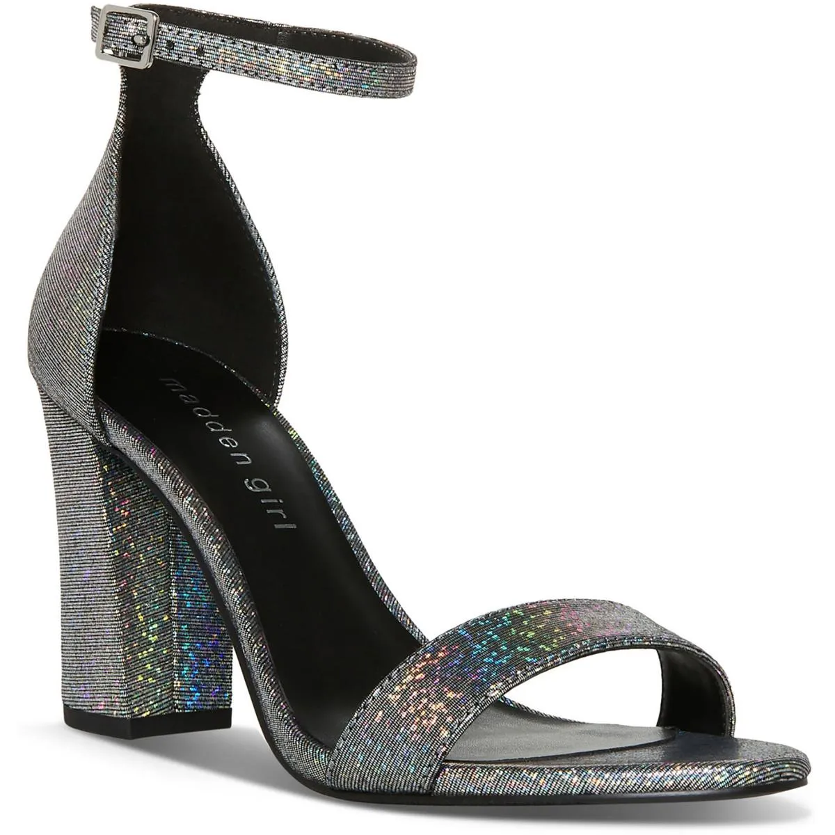 Beella Womens Buckle Chunky Dress Sandals