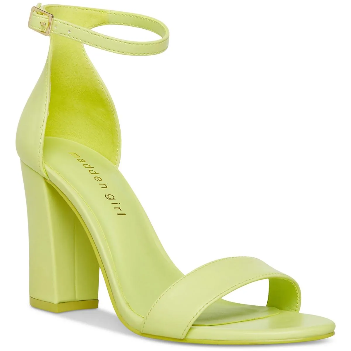 Beella Womens Buckle Chunky Dress Sandals
