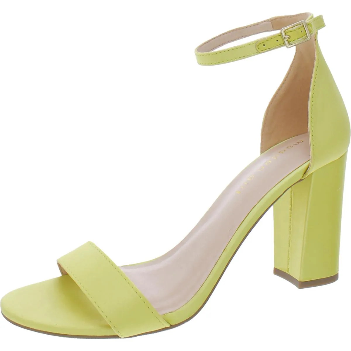 Beella Womens Buckle Chunky Dress Sandals