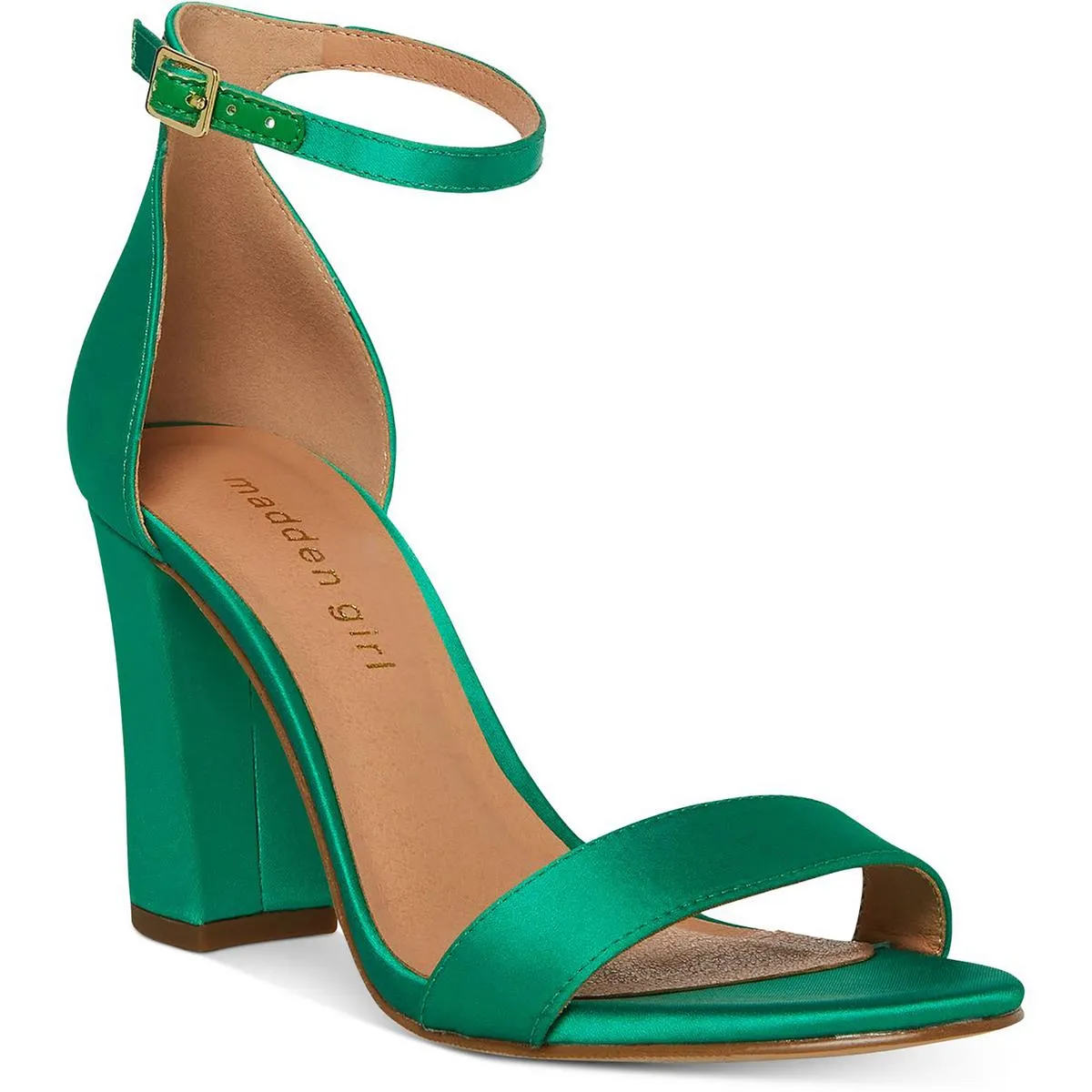 Beella Womens Buckle Chunky Dress Sandals