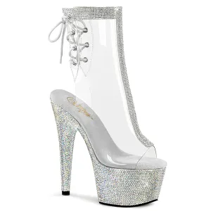 BEJEWELED-1018C-2RS Clear/Silver Rhinestones