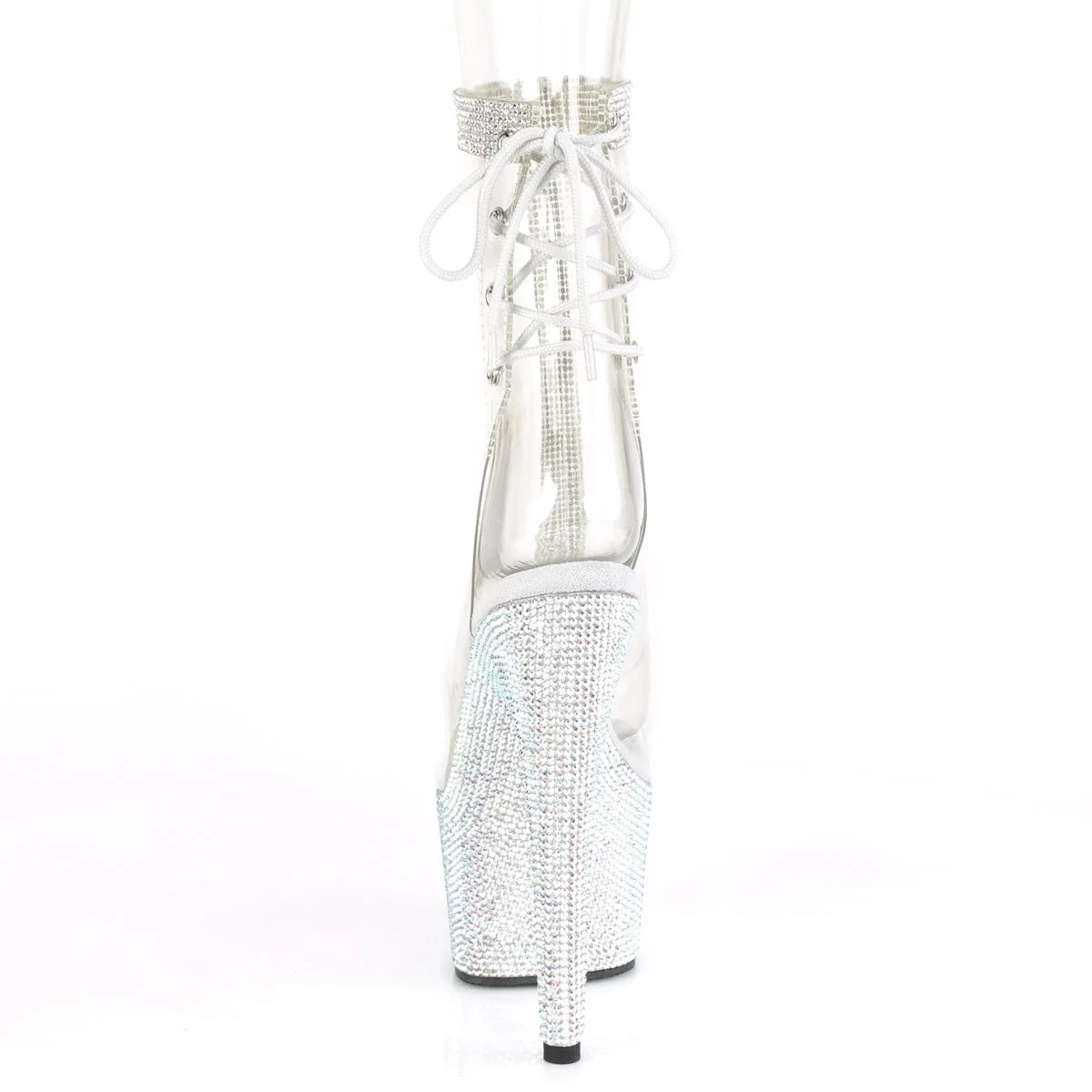 BEJEWELED-1018C-2RS Clear/Silver Rhinestones