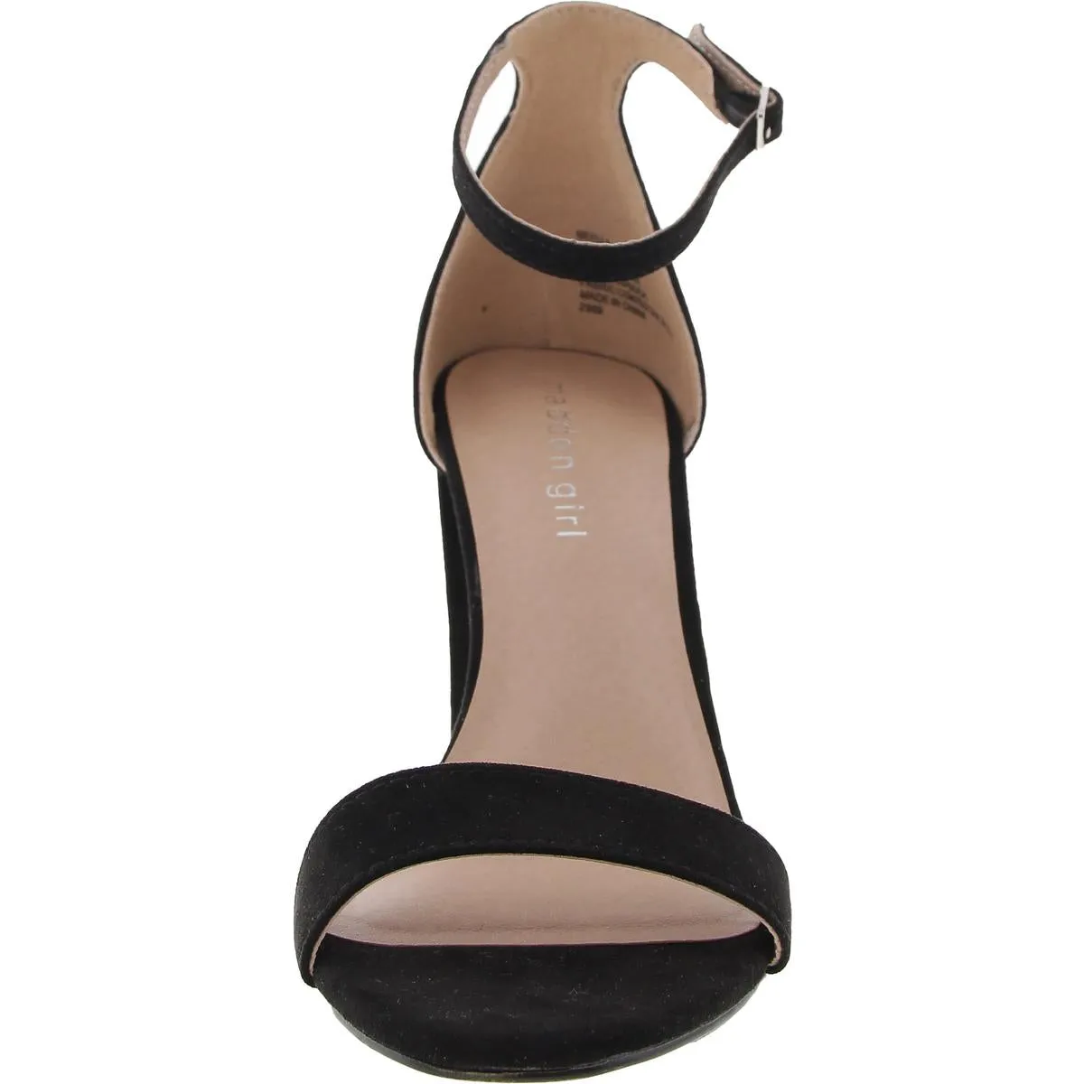 Bella Womens Satin Ankle Strap Heels