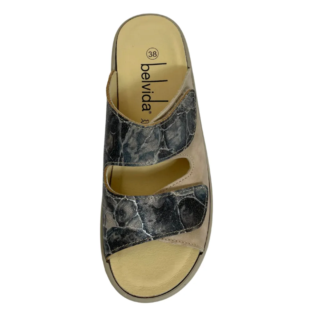 Belvida Portina Shoresh Taupe/Nuss Nubuck Sandal (Women's)