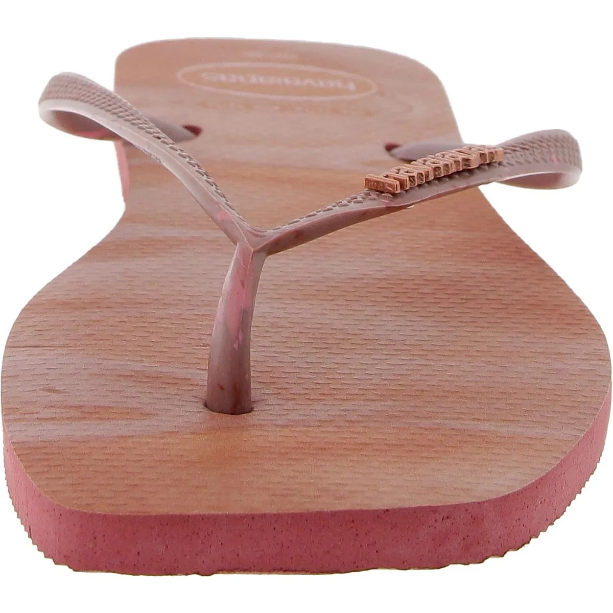 Bhfo Womens Logo Rubber Thong Sandals