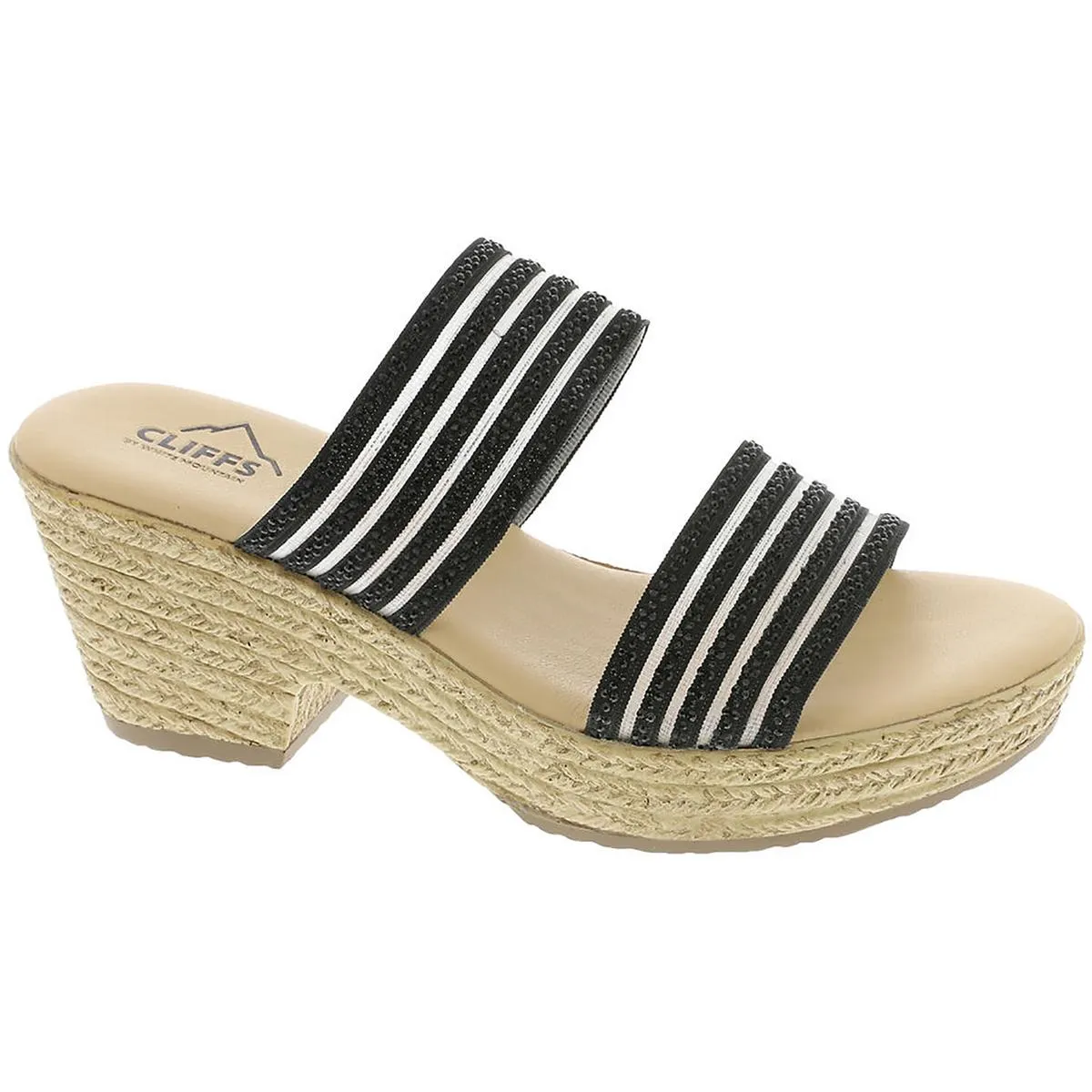 Bia Womens Textured Rhinestone Espadrilles