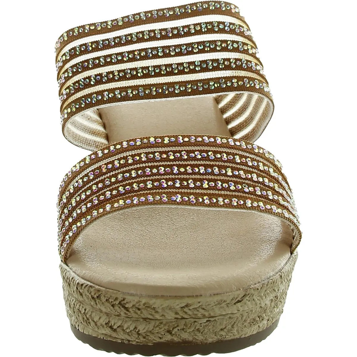 Bia Womens Textured Rhinestone Espadrilles