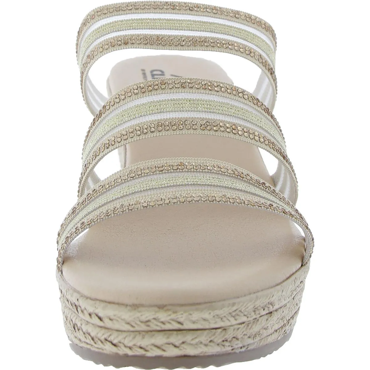 Bianna Womens Textured Mesh Block Heel