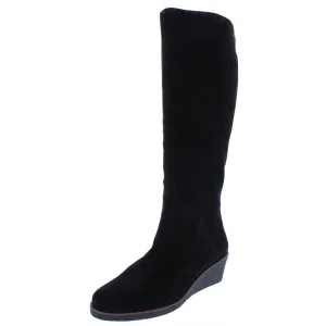 Binocular Womens Suede Cold-Weather Knee-High Boots
