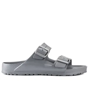 BIRKENSTOCK ARIZONA EVA METALLIC SILVER SANDALS