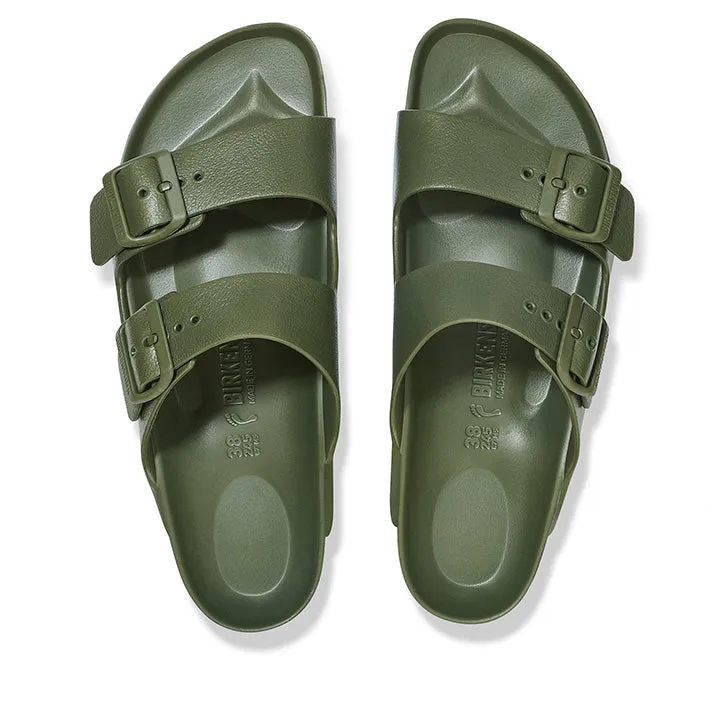 BIRKENSTOCK MEN ARIZONA ESSENTIALS KHAKI SANDALS