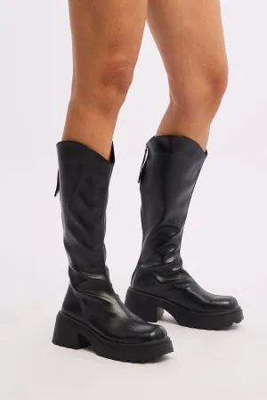 Black Knee High Boots
