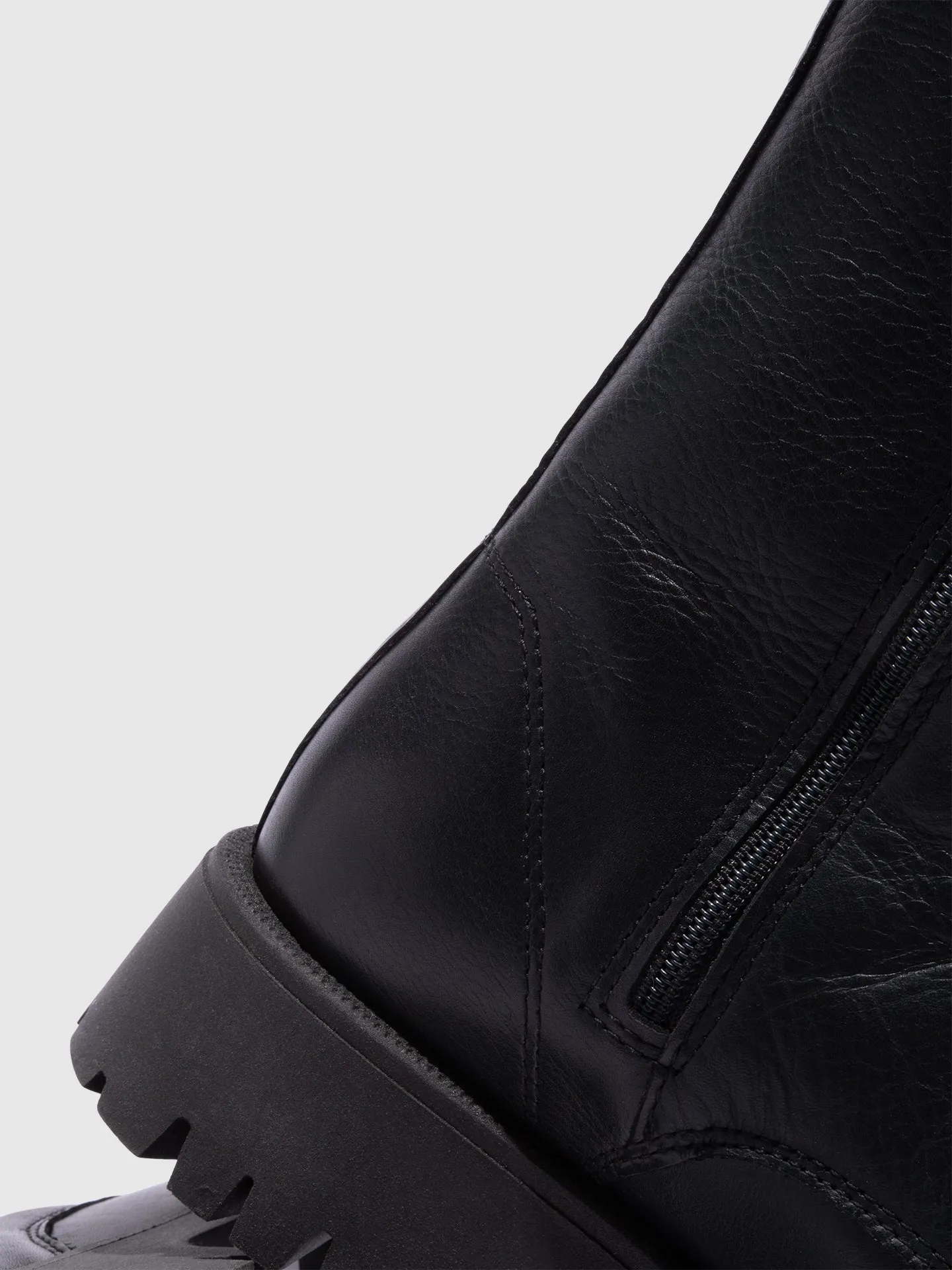 Black Lace-up Boots