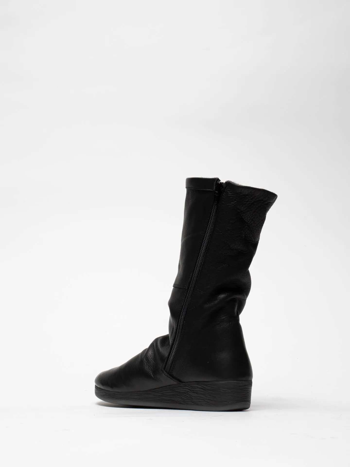 Black Zip Up Boots