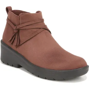 Blaine Womens Faux Suede Strappy Booties