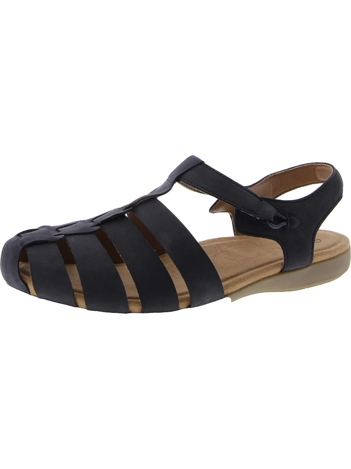 Blake Womens Leather Slip On Slingback Sandals