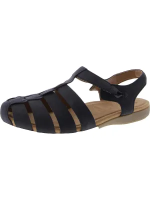 Blake Womens Leather Slip On Slingback Sandals