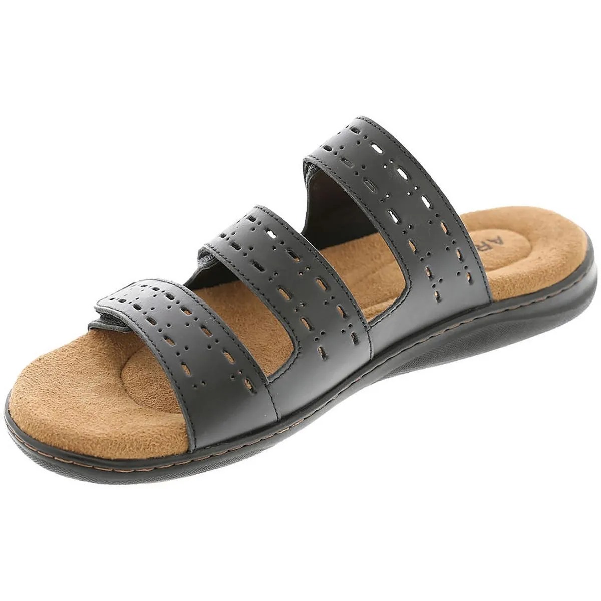 Boardwalk Womens Leather Slide Sandals