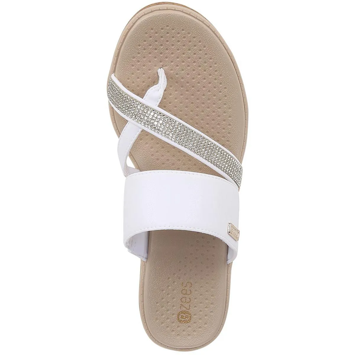 Bora Bright Womens Embellished Wedge Sandals