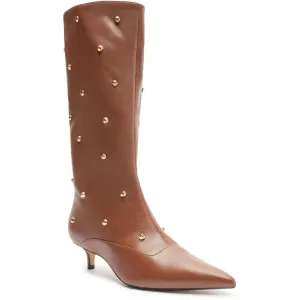 bota salto biaxo Womens Embellished Man Made Mid-Calf Boots
