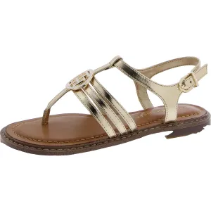 BRAILO Womens Faux Leather Open Toe Flatform Sandals