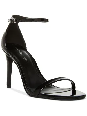 Brazen Womens Metallic Round Toe Heels