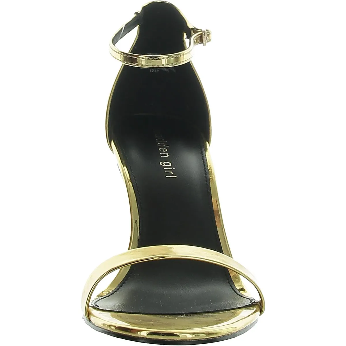 Brazen Womens Metallic Round Toe Heels
