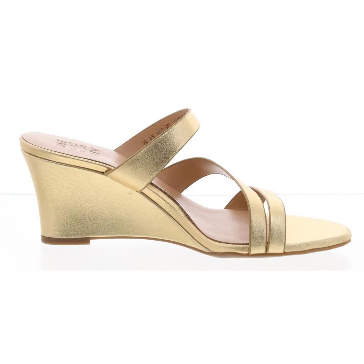 Breona Womens Slip On Round Toe Strappy Sandals