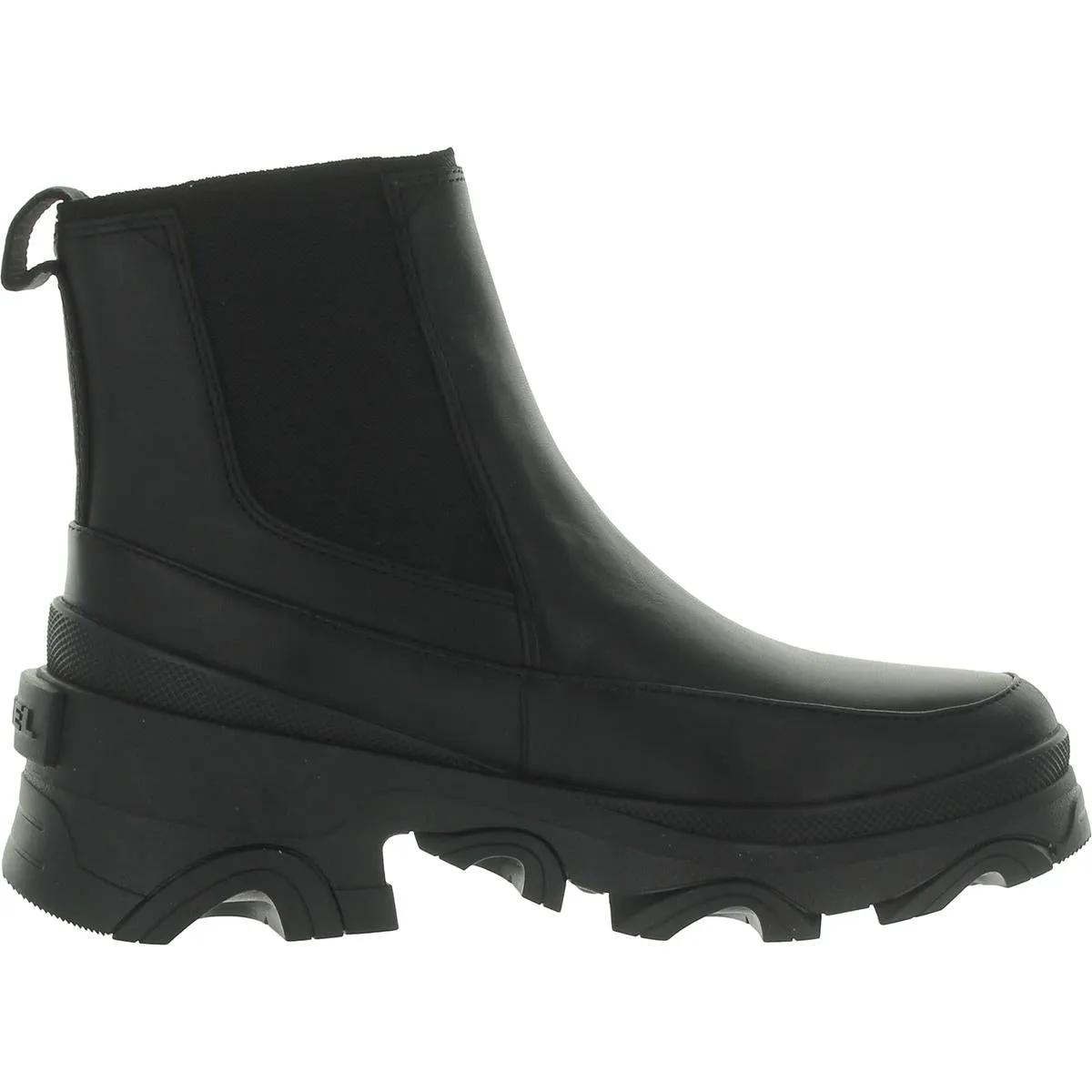 Brex Womens Leather Slip On Chelsea Boots