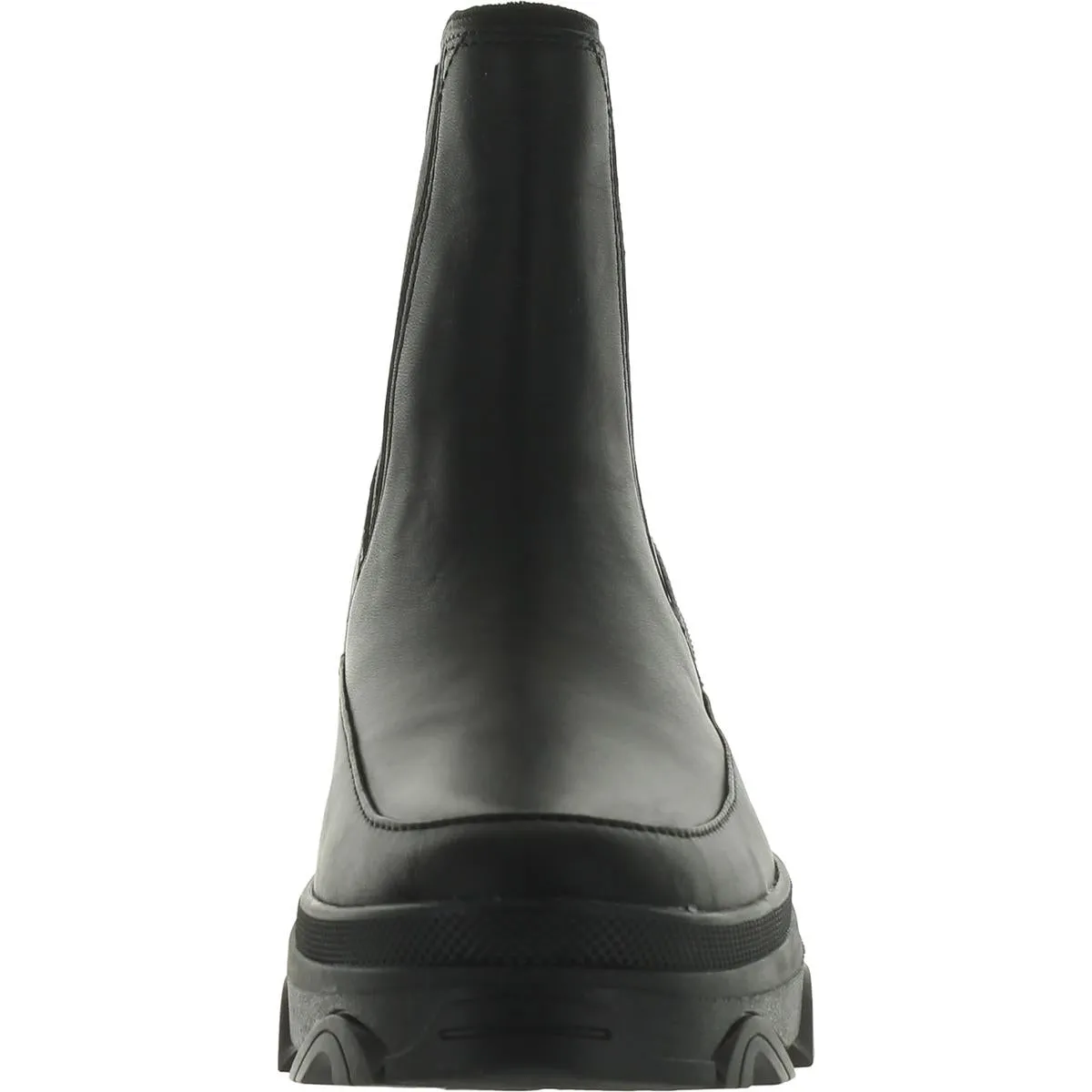 Brex Womens Leather Slip On Chelsea Boots