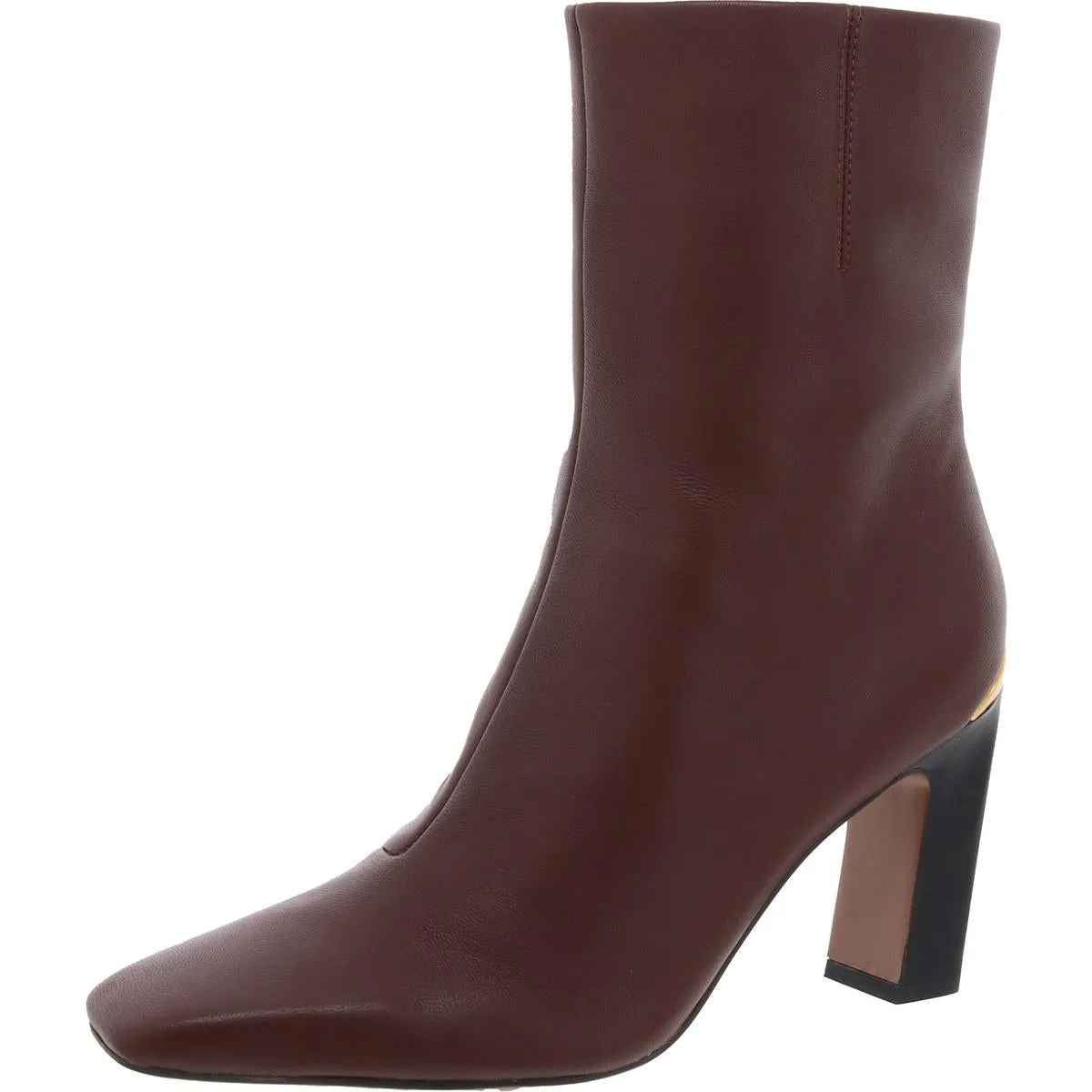 Briar Womens Leather Square Toe Mid-Calf Boots
