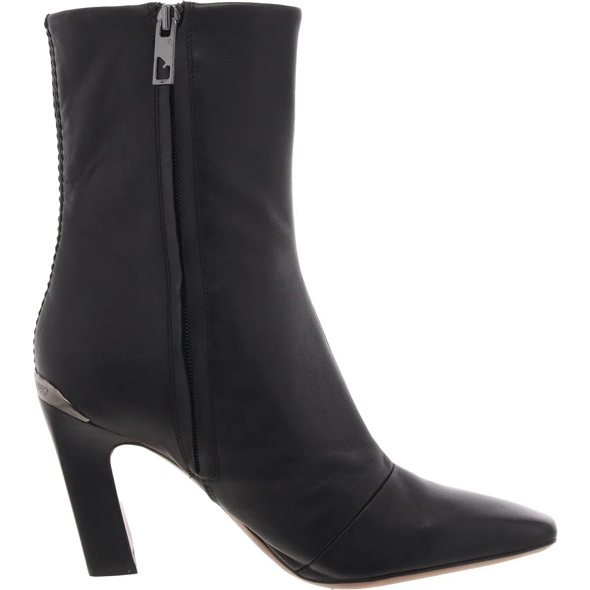 Briar Womens Leather Square Toe Mid-Calf Boots