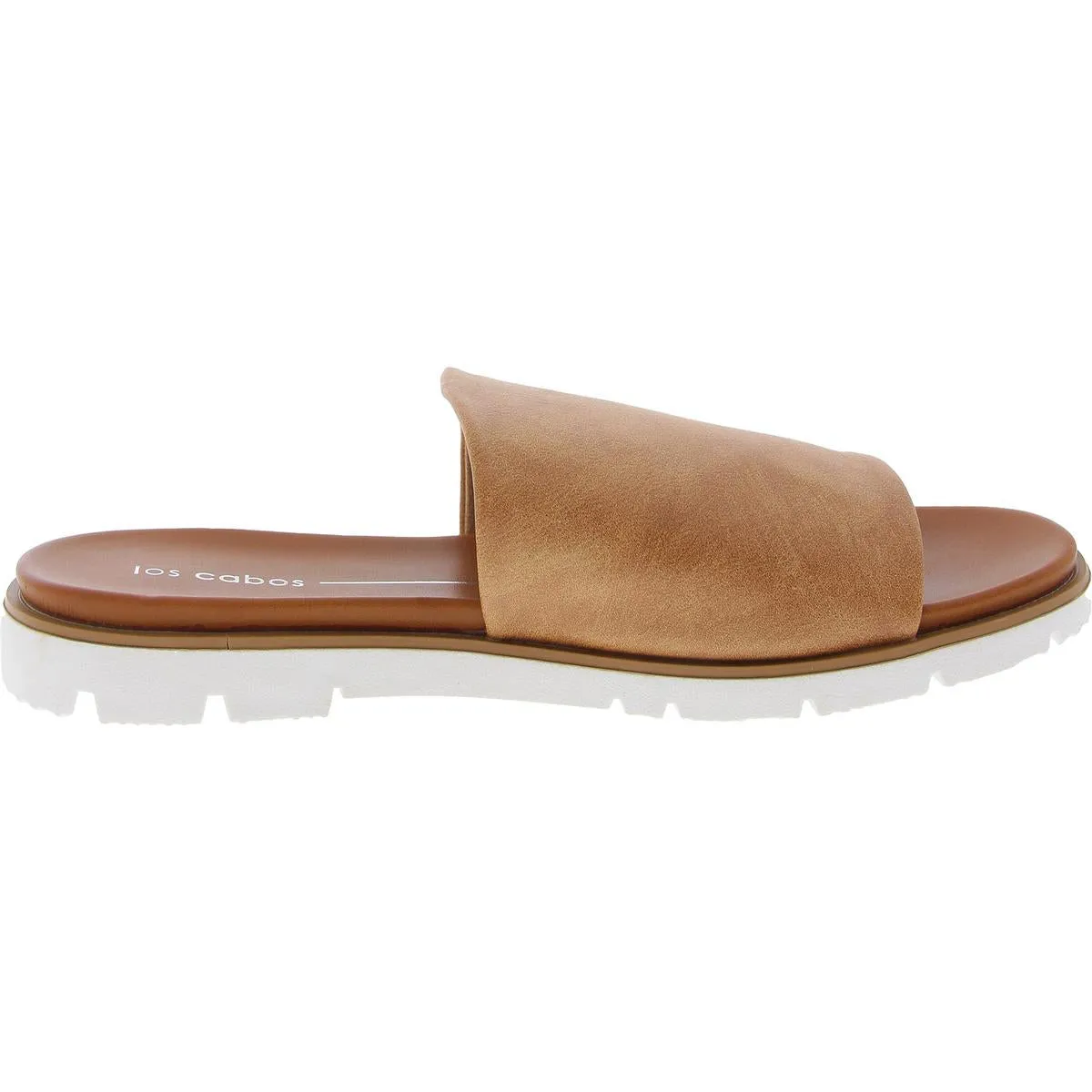 BRIDE Womens Faux Leather Slip On Strappy Sandals